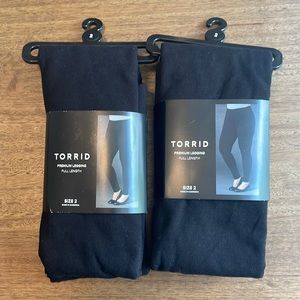 2 PAIRS Torrid Premium Leggings